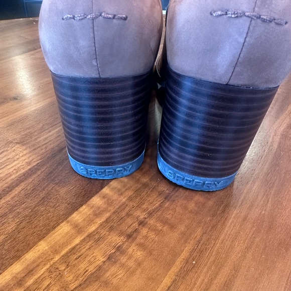 NWOT Sperry seaport penny heel in brown - Picture 4 of 6